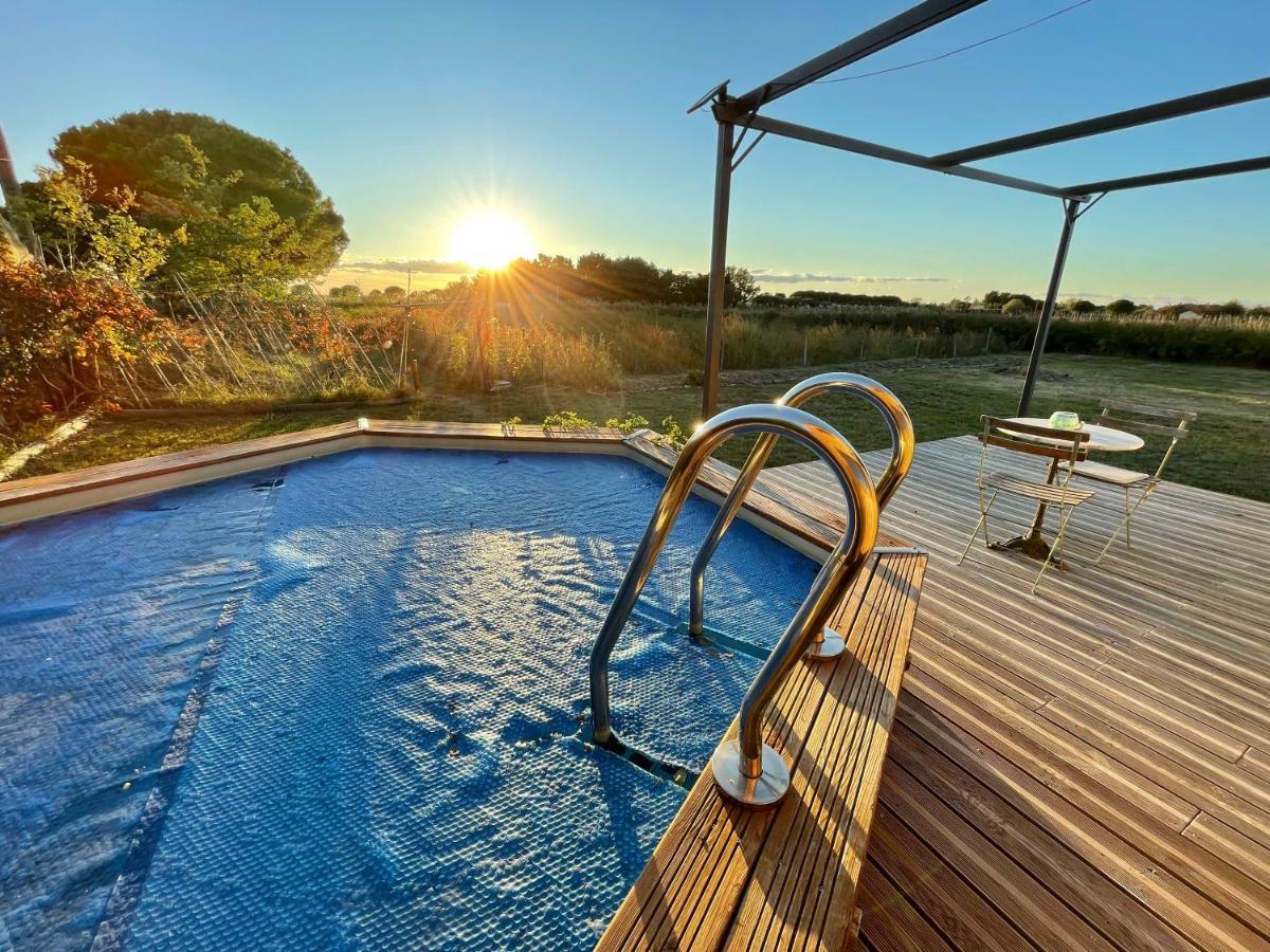 Myinsolite - Tiny-House, Jacuzzi, Brasero, Piscine เอก-มอร์ต ภายนอก รูปภาพ