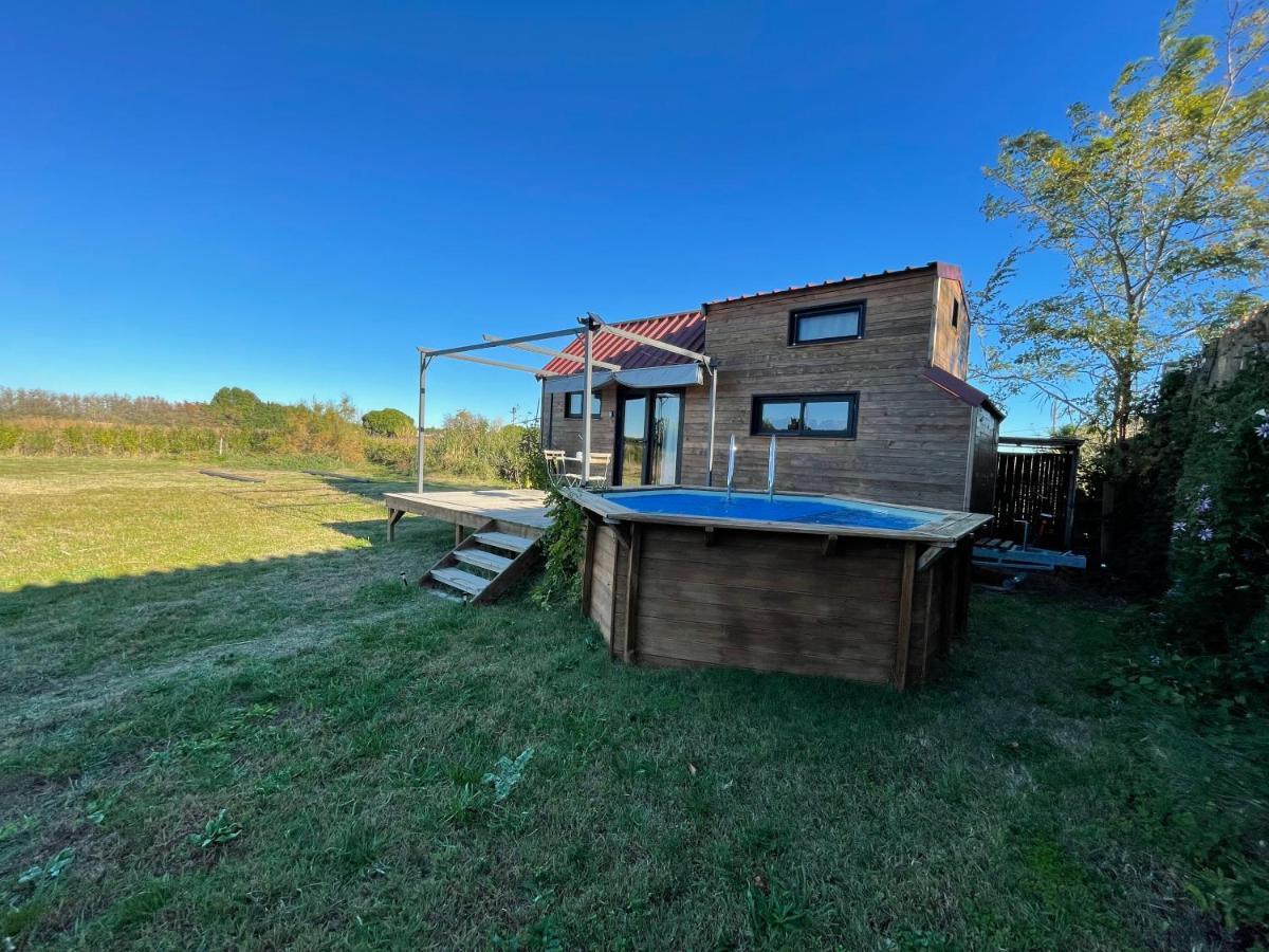 Myinsolite - Tiny-House, Jacuzzi, Brasero, Piscine เอก-มอร์ต ภายนอก รูปภาพ