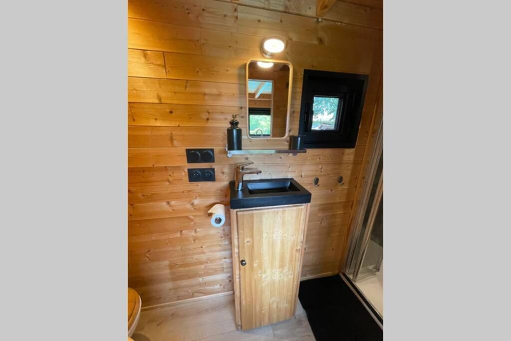 Myinsolite - Tiny-House, Jacuzzi, Brasero, Piscine เอก-มอร์ต ภายนอก รูปภาพ